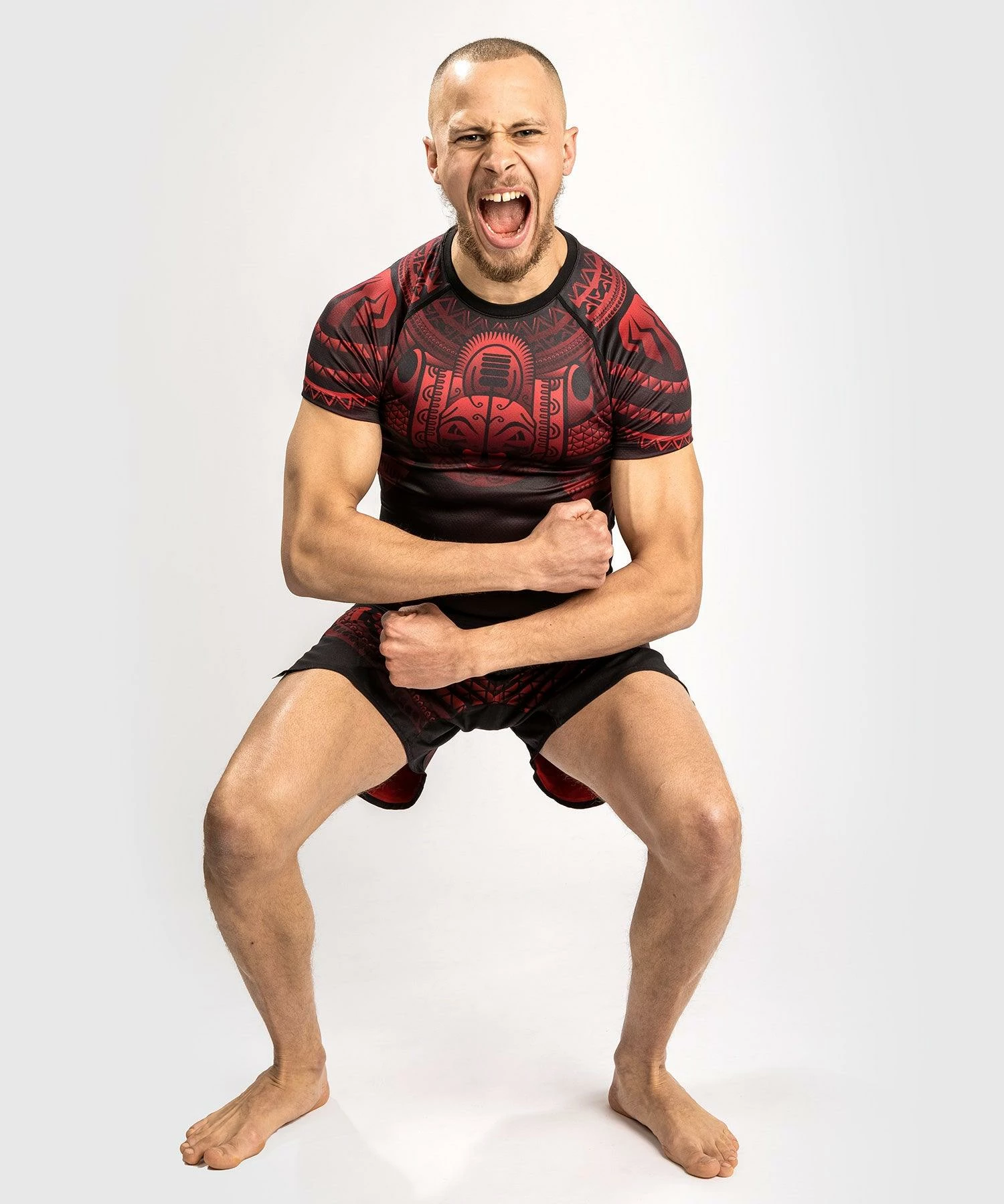 Venum Nakahi Fightshorts - Black/Red - Image 4