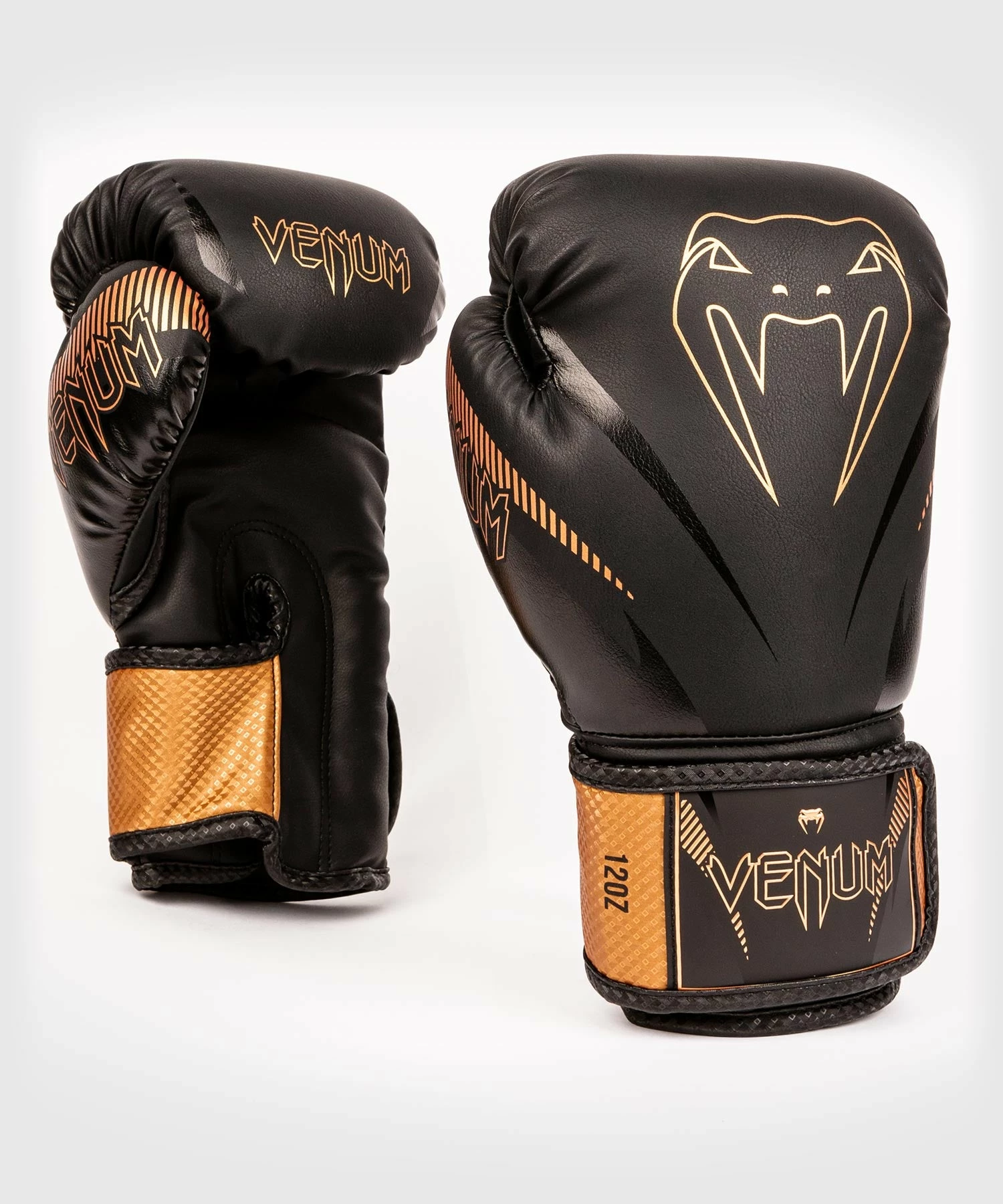 Venum Impact Boxing Gloves - Black/Bronze 3 Venum Impact Boxing Gloves - Black/Bronze