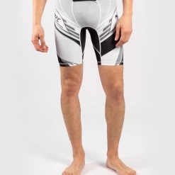 UFC Venum Authentic Fight Night Men's Vale Tudo Shorts - Long Fit - White