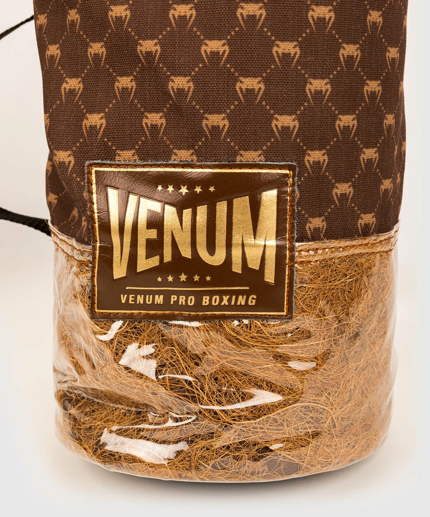 Venum Coco Monogram Pro Lace Up Boxing Gloves - Grizzly Brown - Image 9