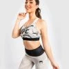UFC VENUM AUTHENTIC FIGHT WEEK WOMEN'S 2.0 SPORT BRA - SAND/BLACK