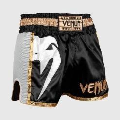 Venum Giant Muay Thai Shorts - Black/White/Gold -Cheap Boxing Store 4 252F0 252F3 252F8 252F40381cbc9356cbeafb9b19109ca06067d0603931 SHORT MUAY THAI GIANT BLACK WHITE GOLD HD 04 scaled