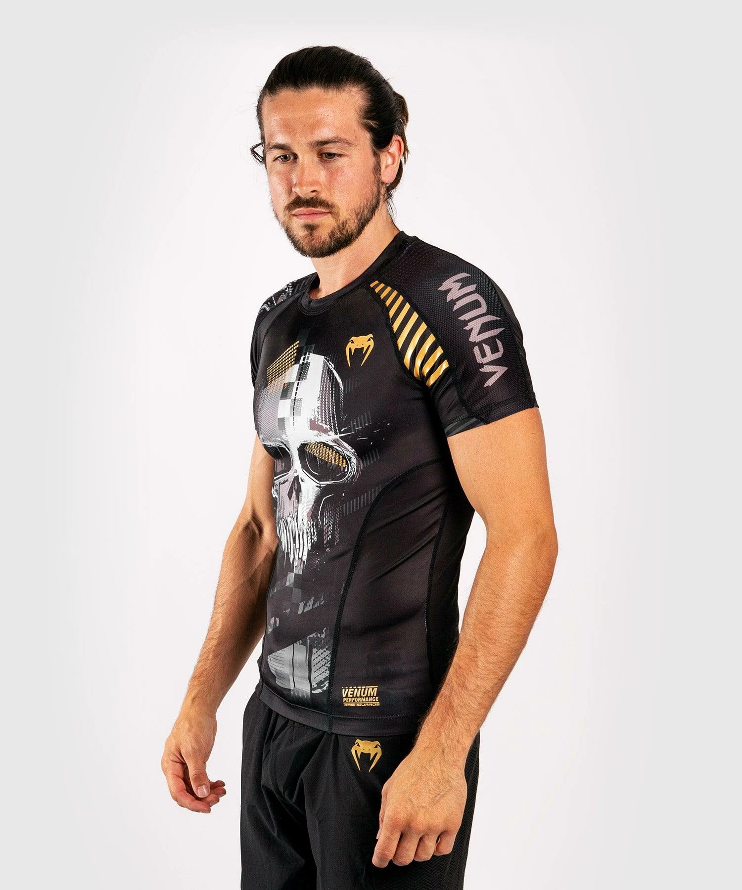 Venum Skull Rashguard - Short Sleeves - Black - Image 5