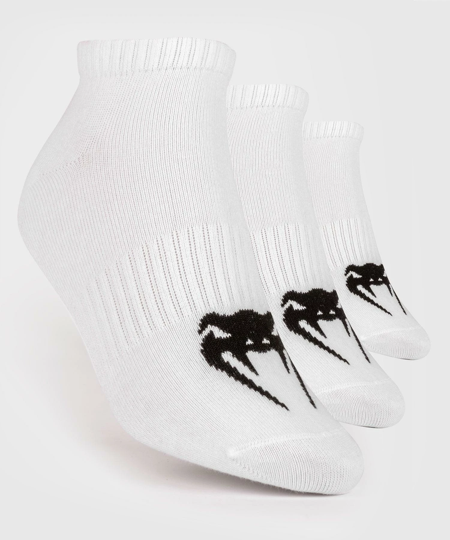 Venum Classic Footlet Sock - Set Of 3 - White/Black