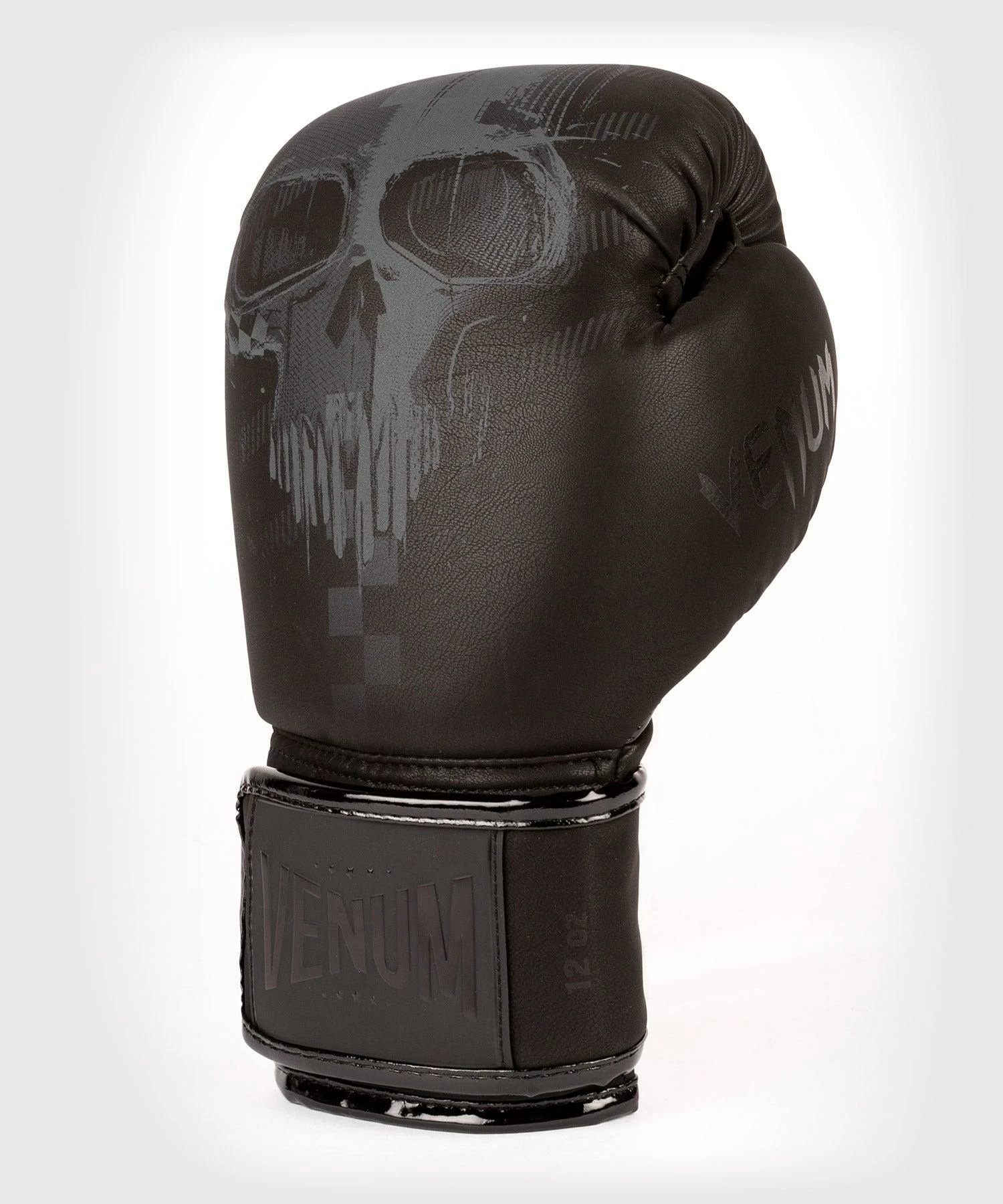 Venum Skull Boxing Gloves - Black/Black - Image 3