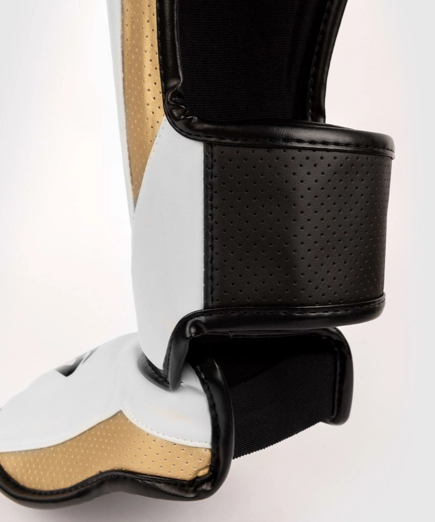 Venum Elite Evo Shinguards - White/Gold - Image 7