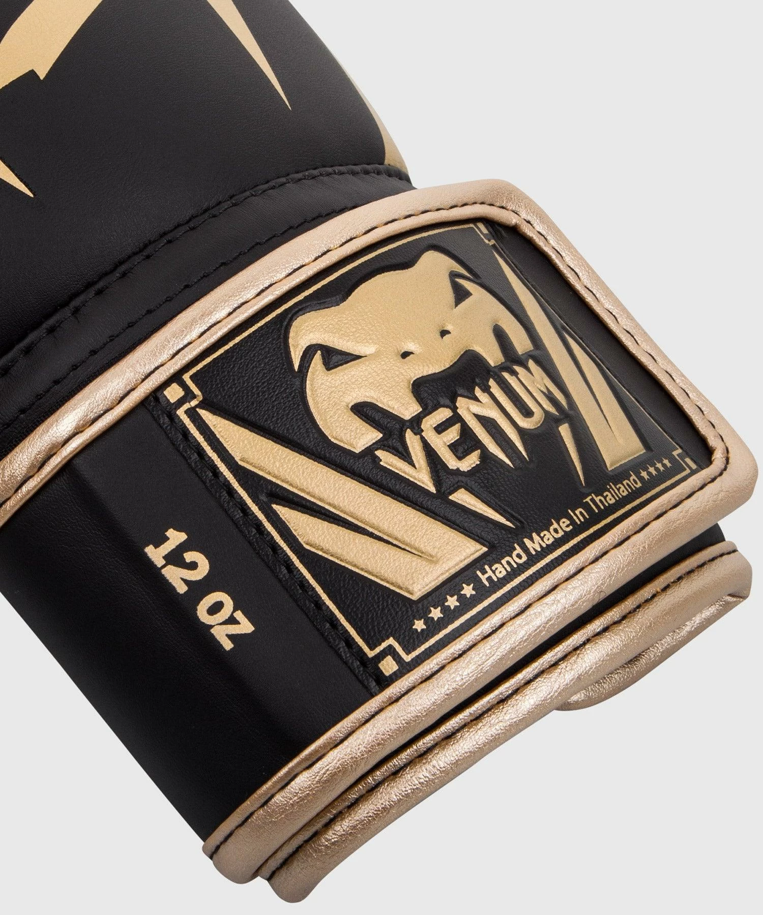 Venum Elite Boxing Gloves - Black/Gold - Image 3