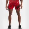 UFC Venum Authentic Fight Night Men's Vale Tudo Shorts - Long Fit - Red