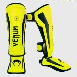 Venum Elite Shin Guards Kids - Exclusive - Neo Yellow