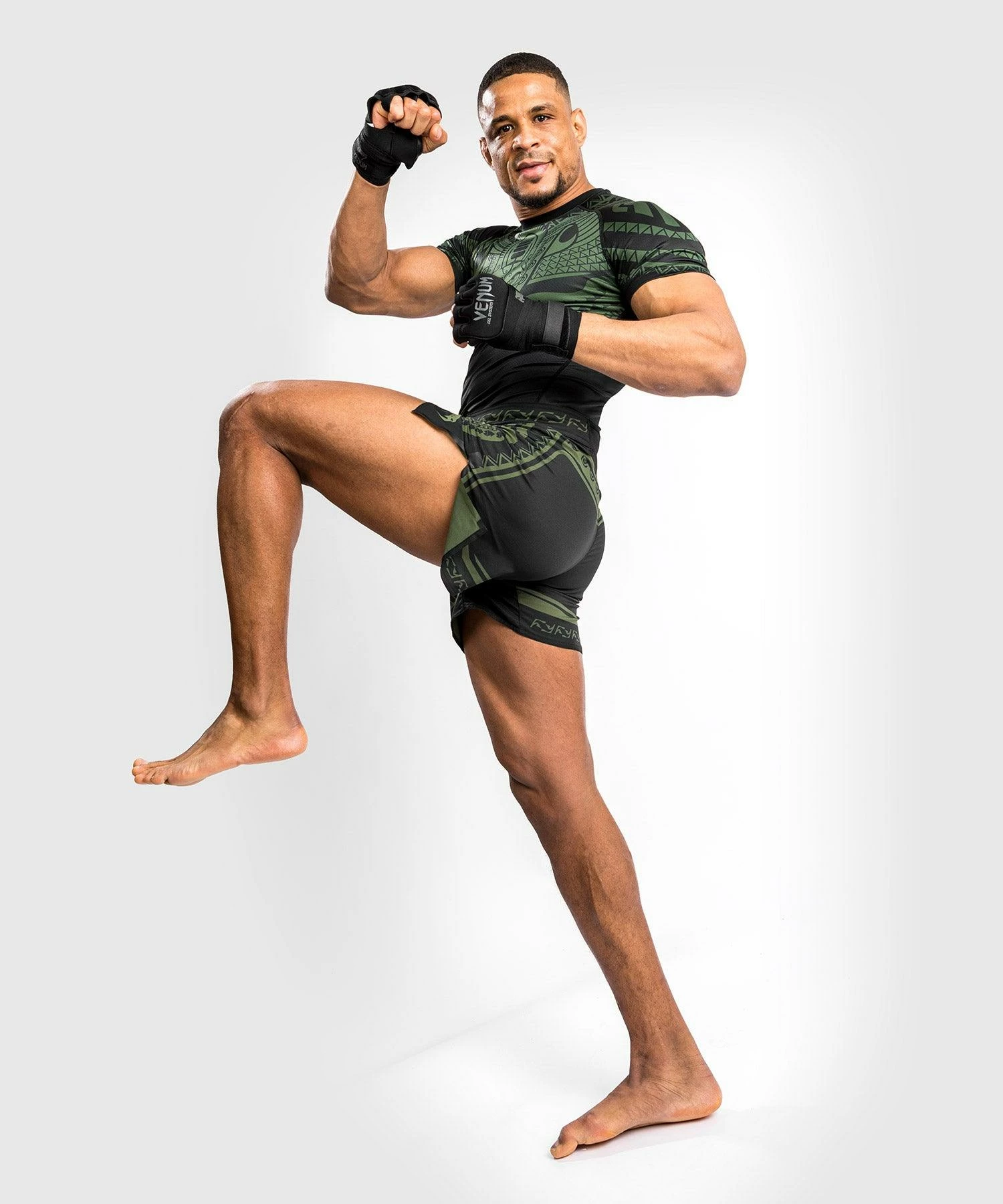 Venum Nakahi Fightshort - Black/Khaki - Image 2