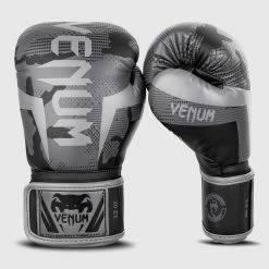 Venum Elite Boxing Gloves - Black/Dark Camo