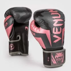 Venum Elite Boxing Gloves - Black/Pink Gold -Cheap Boxing Store BG ELITE 3.0 BLACK PINK 1500 01 1