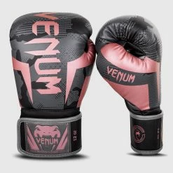 Venum Elite Boxing Gloves - Black/Pink Gold -Cheap Boxing Store BG ELITE 3.0 BLACK PINK 1500 02 1