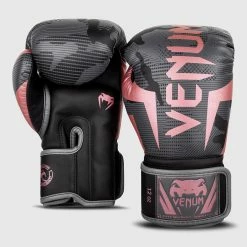 Venum Elite Boxing Gloves - Black/Pink Gold -Cheap Boxing Store BG ELITE 3.0 BLACK PINK 1500 03 1