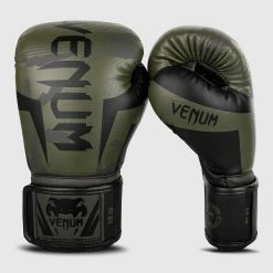 Venum Elite Boxing Gloves - Khaki Camo -Cheap Boxing Store BG ELITE 3.0 KAKI BLACK 1500 01 1