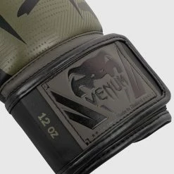 Venum Elite Boxing Gloves - Khaki Camo -Cheap Boxing Store BG ELITE 3.0 KAKI BLACK 1500 03 1