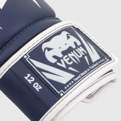 Venum Elite Boxing Gloves - White/Navy Blue -Cheap Boxing Store BG ELITE NAVYBLUE WHITE HD 04