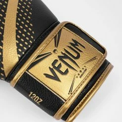 Venum Lightning Boxing Gloves - Gold/Black -Cheap Boxing Store BG LIGHTNING BLACK GOLD 04