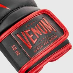 Venum Giant 2.0 Pro Boxing Gloves Velcro - Black/Red -Cheap Boxing Store BG PROBOXING GIANT BLACK RED HD 03