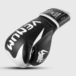 Venum Hammer Pro Boxing Gloves Velcro - Black/White
