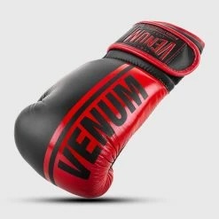 Venum Shield Pro Boxing Gloves Velcro - Black/Red