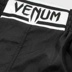 Venum Elite Boxing Shorts - Black/White -Cheap Boxing Store BOXING SHORT ELITE BLACK WHITE HD 08