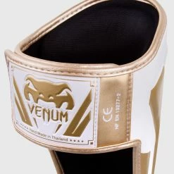 Venum Elite Standup Shin Guards - White/Gold -Cheap Boxing Store IMG 0320 2 copie