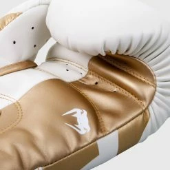 Venum Elite Boxing Gloves - White/Gold -Cheap Boxing Store IMG 0920 copie