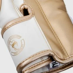 Venum Elite Boxing Gloves - White/Gold -Cheap Boxing Store IMG 0921 copie