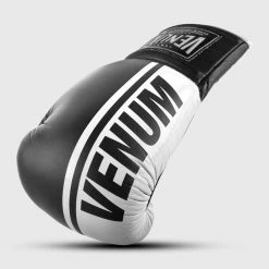 Venum Shield Pro Boxing Gloves - With Laces - Black/White