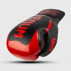 Venum Hammer Pro Boxing Gloves - With Laces - Black/Red