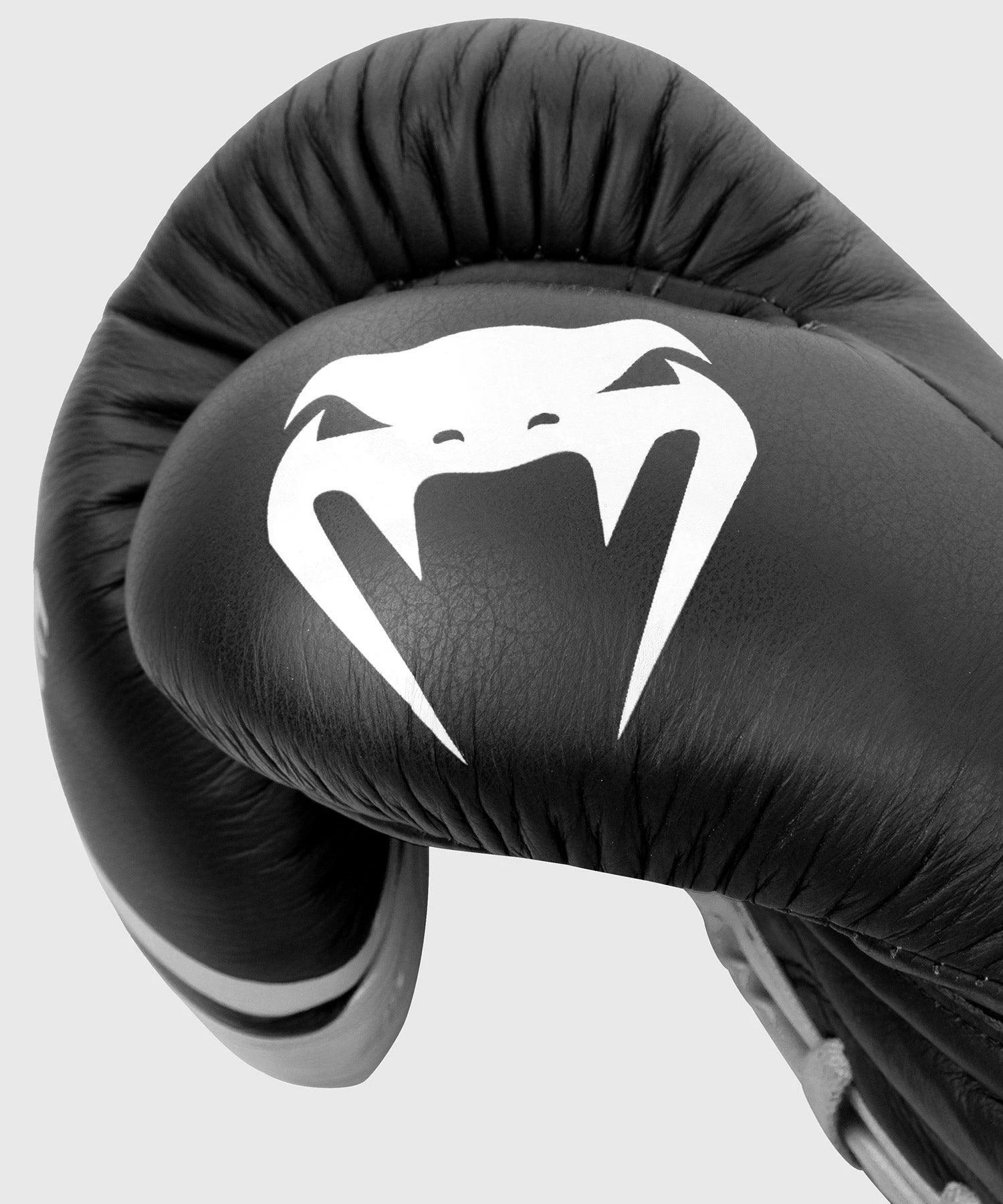 Venum Shield Pro Boxing Gloves - With Laces - Black/White 6 Venum Shield Pro Boxing Gloves - With Laces - Black/White - Image 4