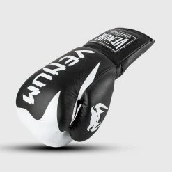 Venum Hammer Pro Boxing Gloves - With Laces - Black/White