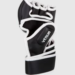 Venum Gladiator 3.0 MMA Gloves - Black/White -Cheap Boxing Store MMA GLOVES GLADIATOR BLACK HD 02