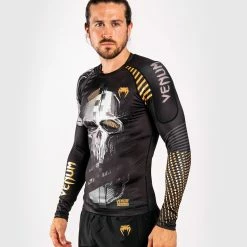 Venum Skull Rashguard - Long Sleeves - Black -Cheap Boxing Store RASH LS SKULL BLACK SD 02 1
