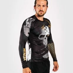 Venum Skull Rashguard - Long Sleeves - Black -Cheap Boxing Store RASH LS SKULL BLACK SD 03 1