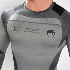 Venum Stone Rashguard - Long Sleeves - Mineral Green -Cheap Boxing Store RASH LS STONE MINERAL GREEN 09