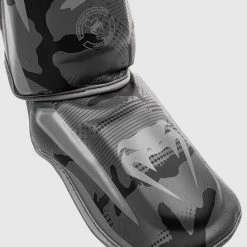 Venum Elite Shin Guards - Black/Dark Camo -Cheap Boxing Store SHINGUARD ELITE 3.0 BLACK GREY 1500 03 1