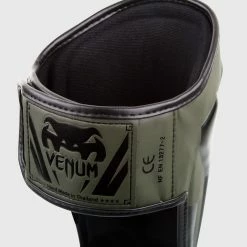 Venum Elite Standup Shin Guards - Khaki/Black -Cheap Boxing Store SHINGUARD ELITE KHAKI BLACK HD 02