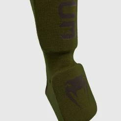 Venum Kontact Shin Guards - Khaki/Black -Cheap Boxing Store SHINGUARD INSTEP KONTACT KHAKI BLACK SD 03 1