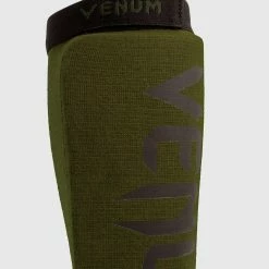 Venum Kontact Shin Guards - Khaki/Black -Cheap Boxing Store SHINGUARD INSTEP KONTACT KHAKI BLACK SD 04 1
