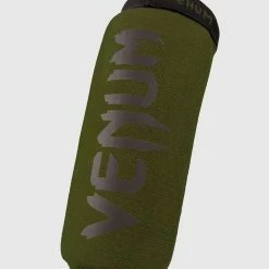 Venum Kontact Shin Guards - Khaki/Black -Cheap Boxing Store SHINGUARD INSTEP KONTACT KHAKI BLACK SD 05 1