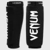 Venum Shin Guards Kontact - Black/White -Cheap Boxing Store Shinguards Kontact cotton black