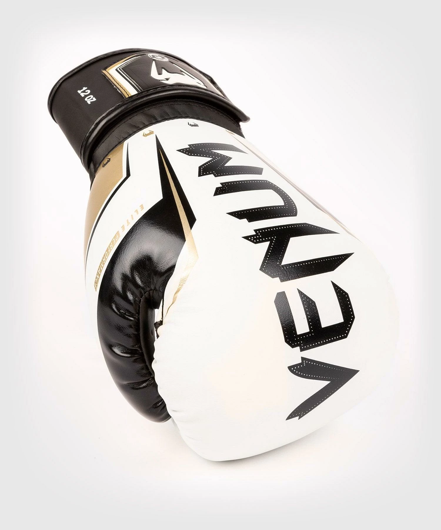 Venum Elite Evo Boxing Gloves - White/Gold 6 Venum Elite Evo Boxing Gloves - White/Gold - Image 4
