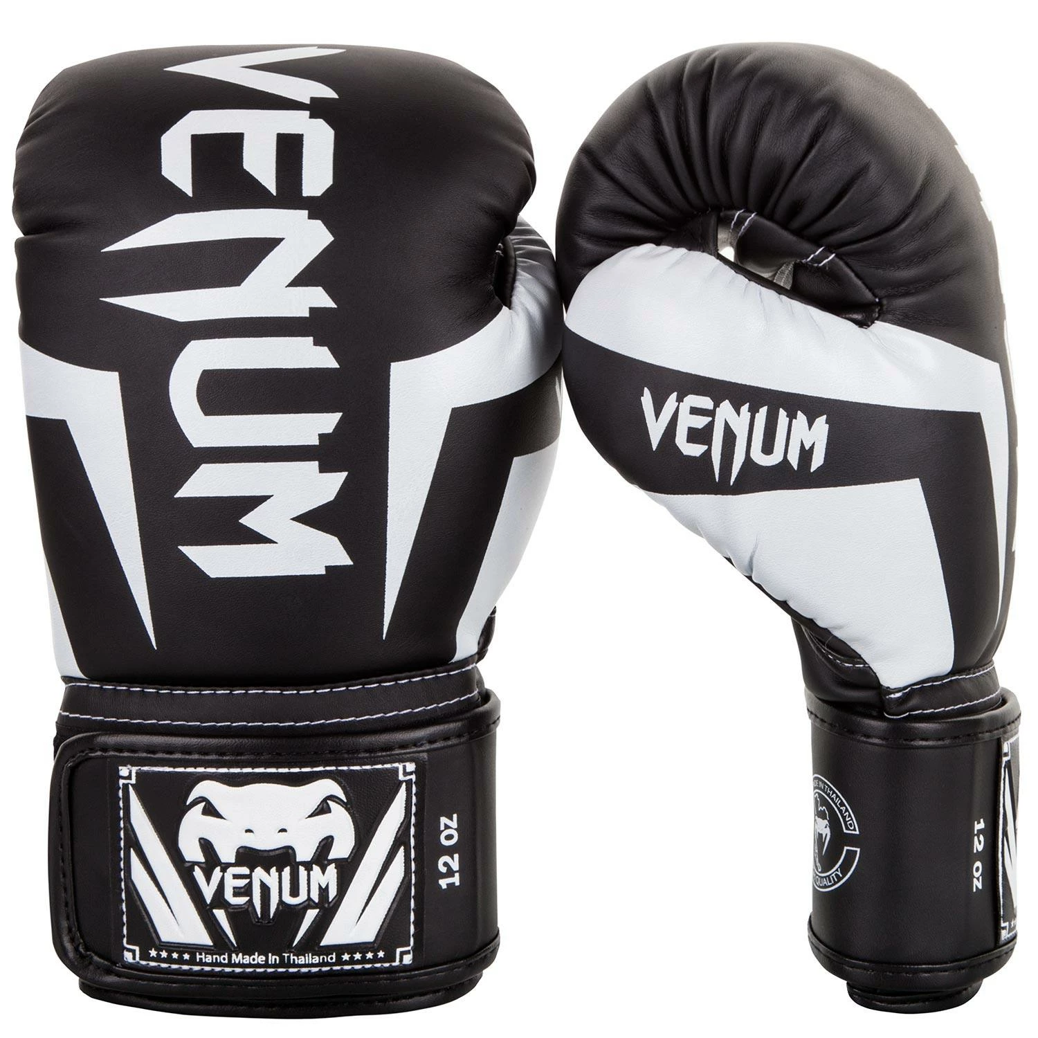 Venum Elite Boxing Gloves - Black/White