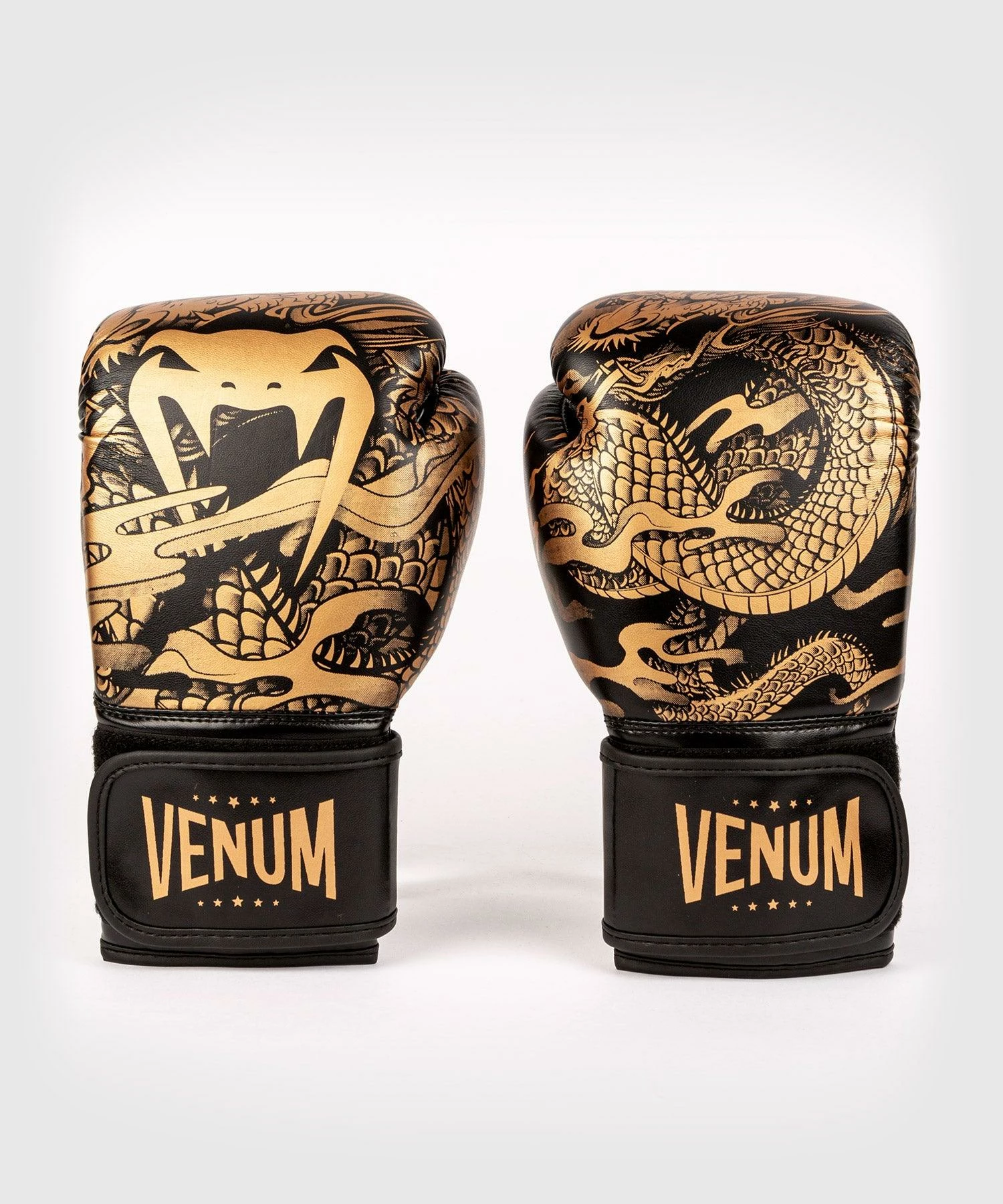 Venum Dragon's Flight Boxing Gloves - For Kids - Black/Bronze - Image 2