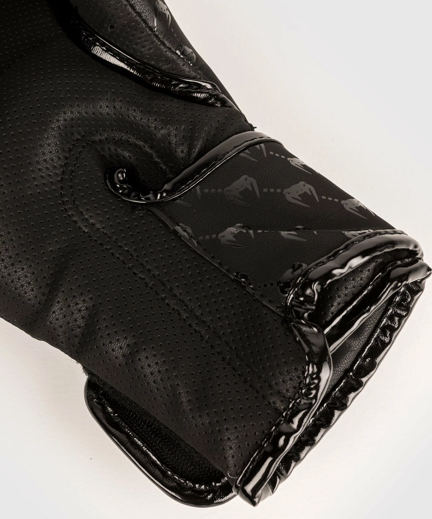 Venum Impact Monogram Boxing Gloves - Black/Pink Gold - Image 5