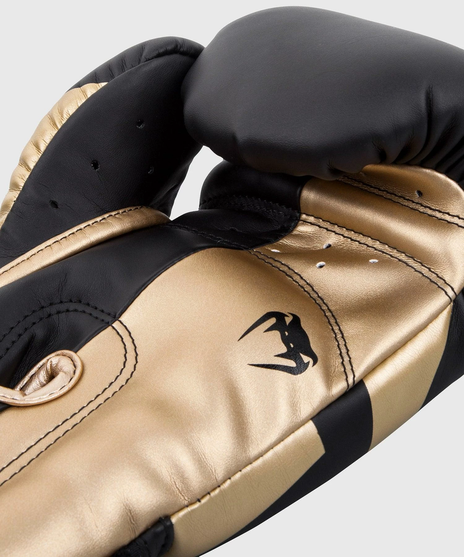 Venum Elite Boxing Gloves - Black/Gold - Image 4