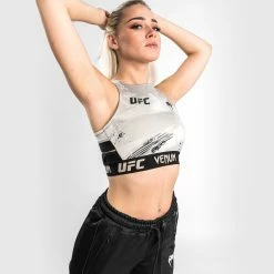UFC Venum Authentic Fight Week Women's 2.0 Weigh-in Bra - Sand/Black