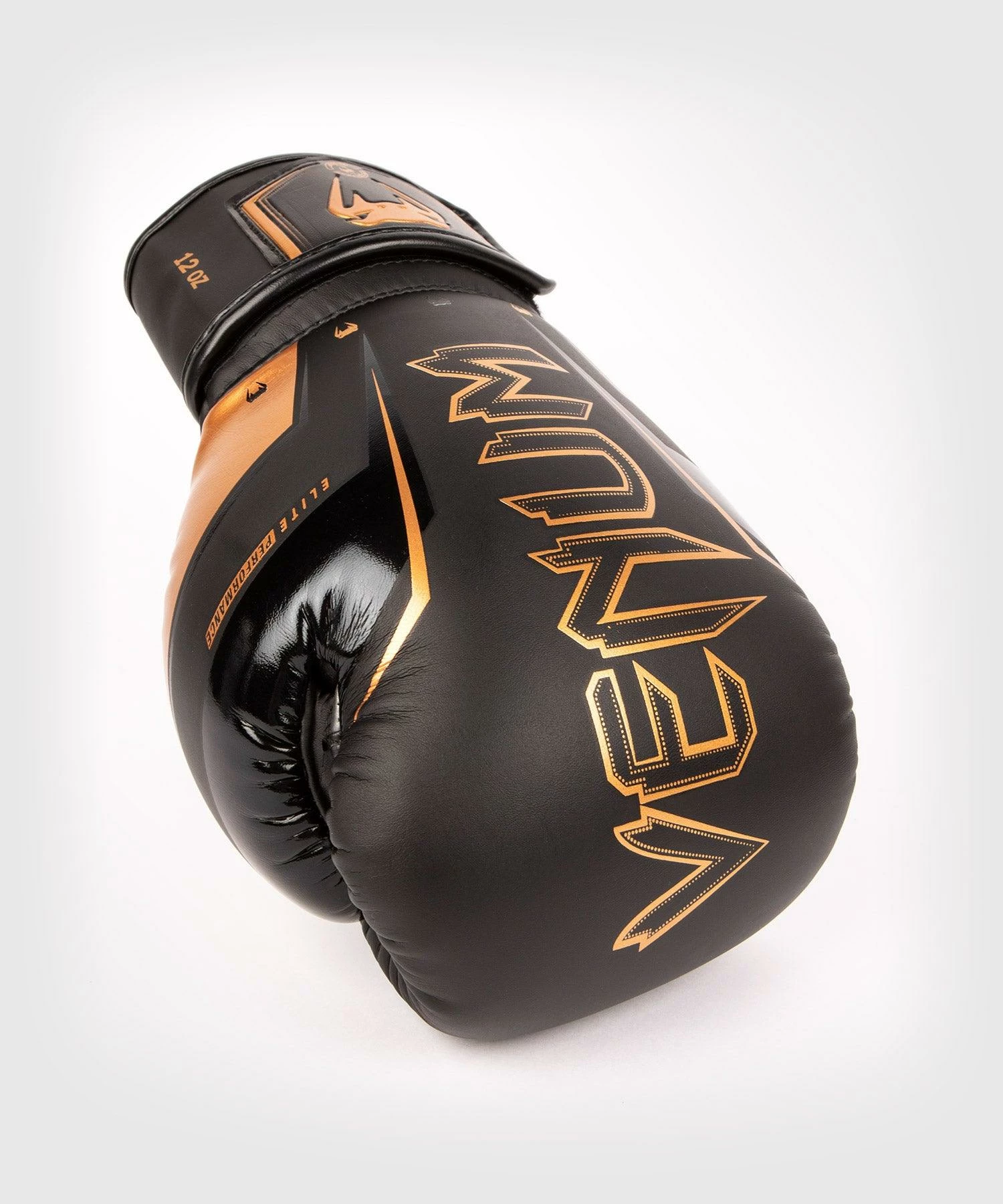 Venum Elite Evo Boxing Gloves - Black/Bronze - Image 7